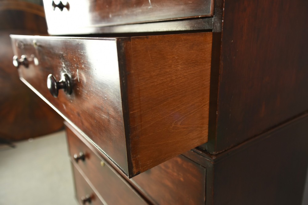 Large 19th century mahogany chest on chest  View IX