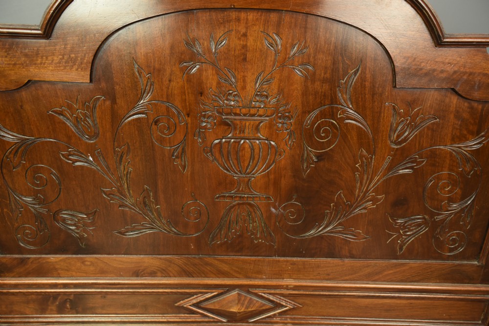 19th Century French walnut king size bed  View VIII
