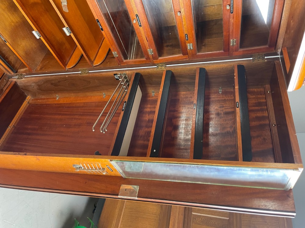Art Deco deep door walnut compactum wardrobe  View III