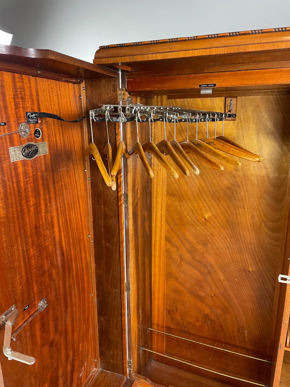Art Deco deep door walnut compactum wardrobe  View VI