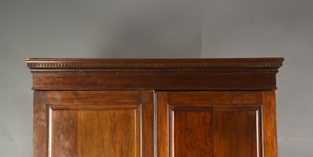 Antique mahogany double wardrobe  View IV