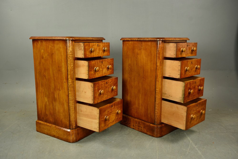 Pair of Victorian bedside chests of drawers  View VII