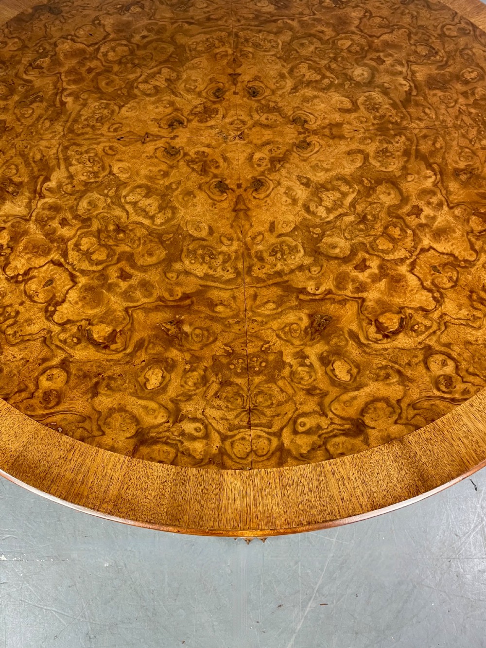Antique Victorian burr walnut dining  table  View X