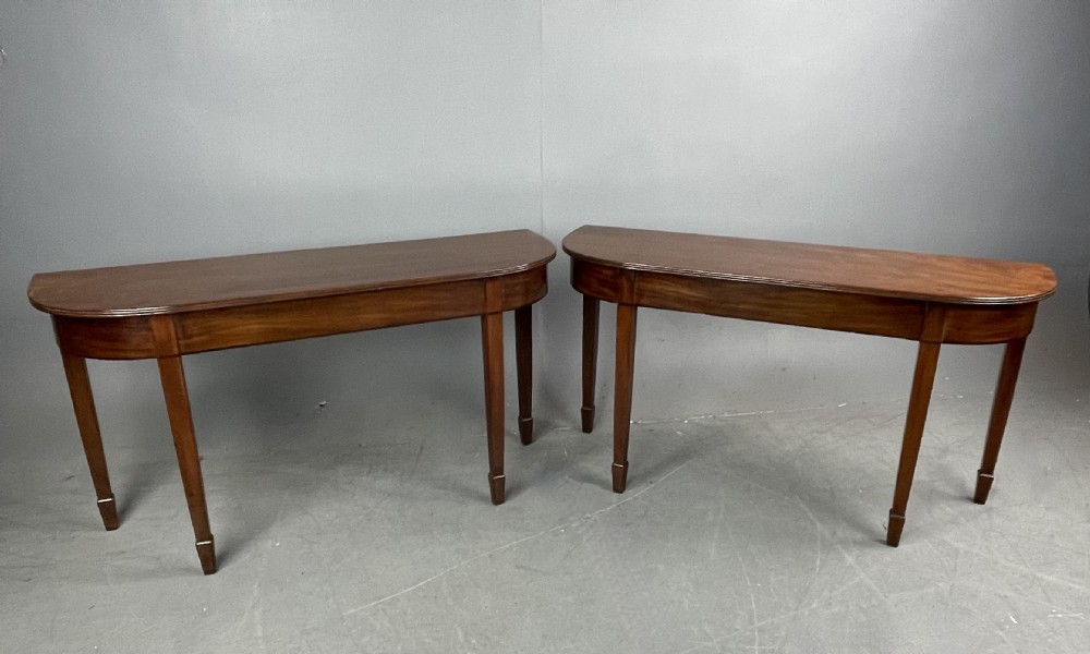pair of Georgian mahogany console tables 