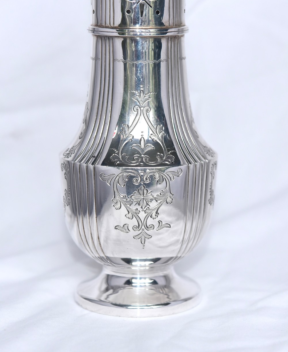 Antique silver sugar sifter Atkin Brothers View III