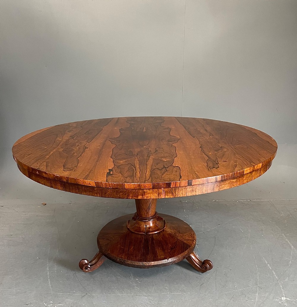 Regency rosewood round dining table 