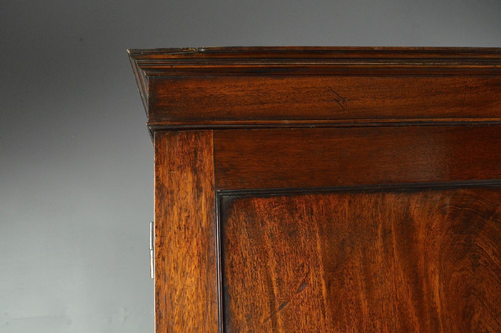 Georgian mahogany double wardrobe  View IV