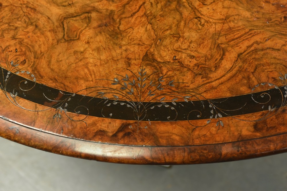 Victorian burr walnut coffee table  View V