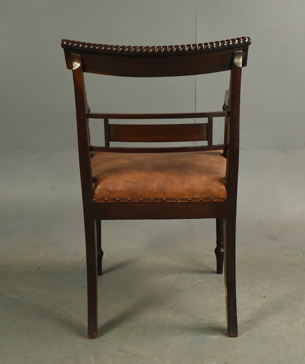 Georgian mahogany desk chair  View IV