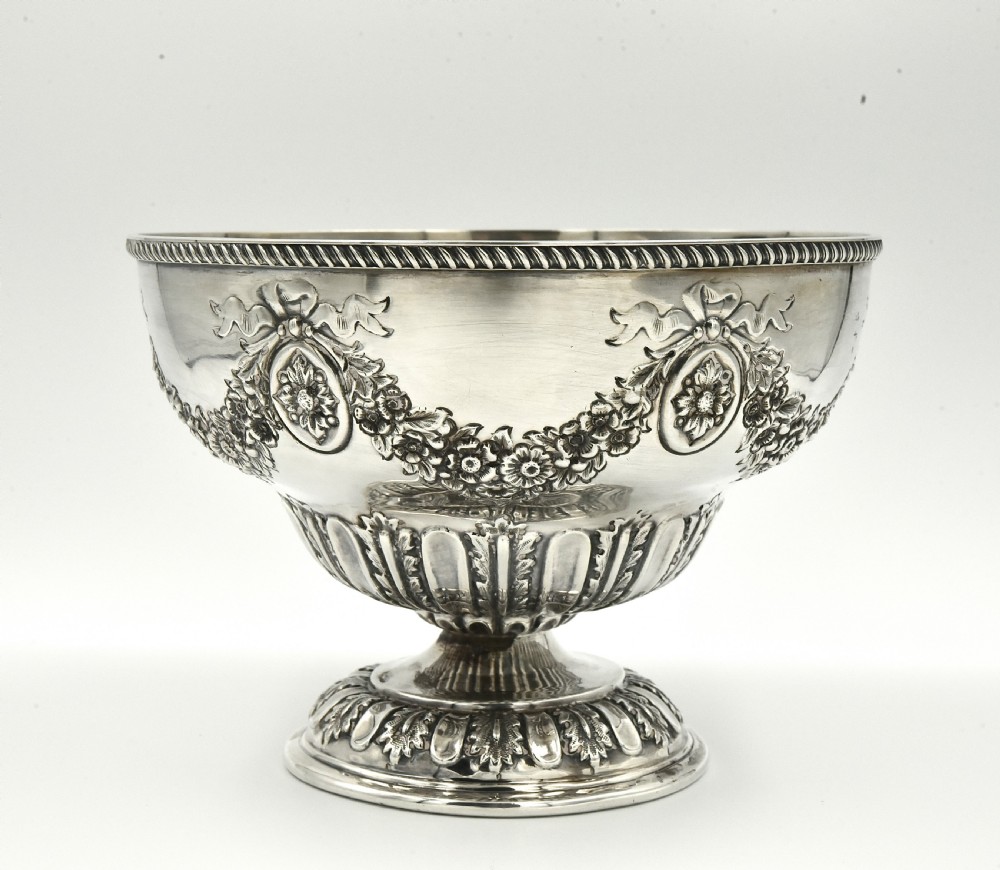 antique sterling silver bowl Fruit bowl 