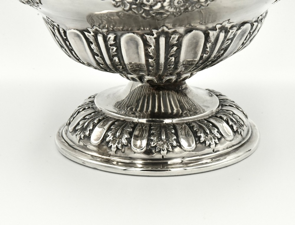 antique sterling silver bowl Fruit bowl  View III