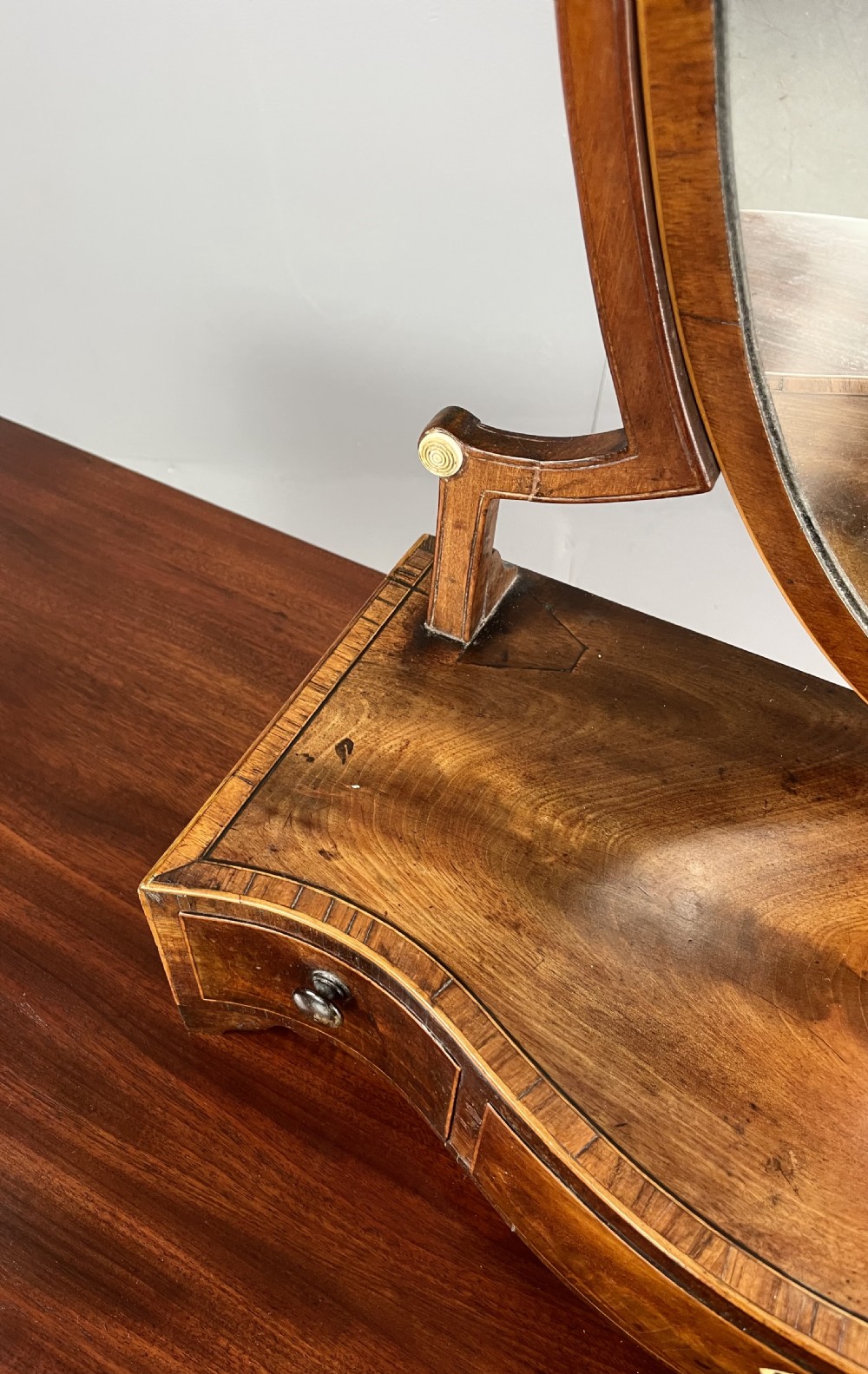 Georgian mahogany dressing table mirror or toilet mirror View III