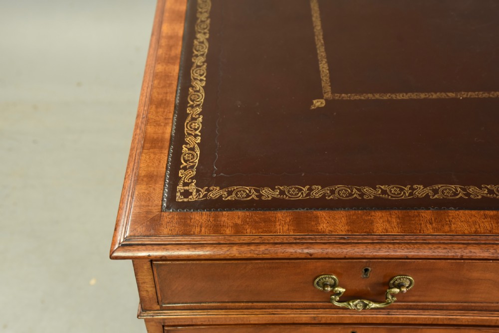 large mahogany partners desk  View V
