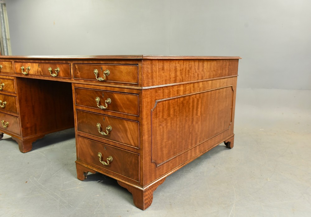 large mahogany partners desk  View VI