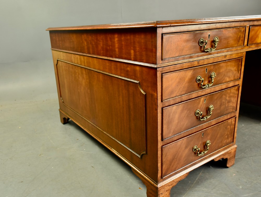 large mahogany partners desk  View VII
