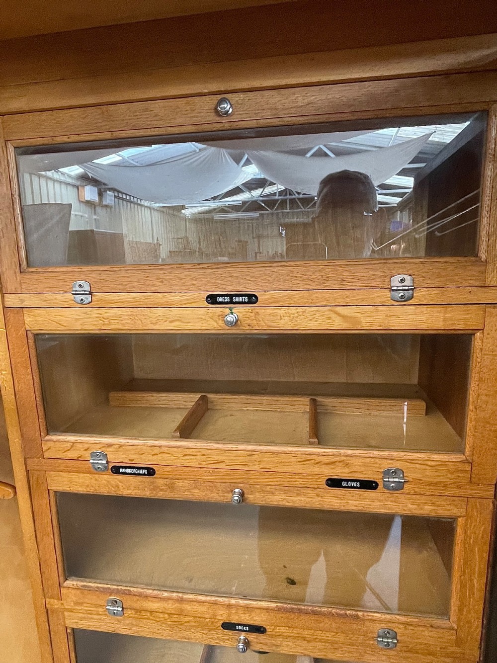 Art Deco walnut deep door compactom gentlemans wardrobe  View V