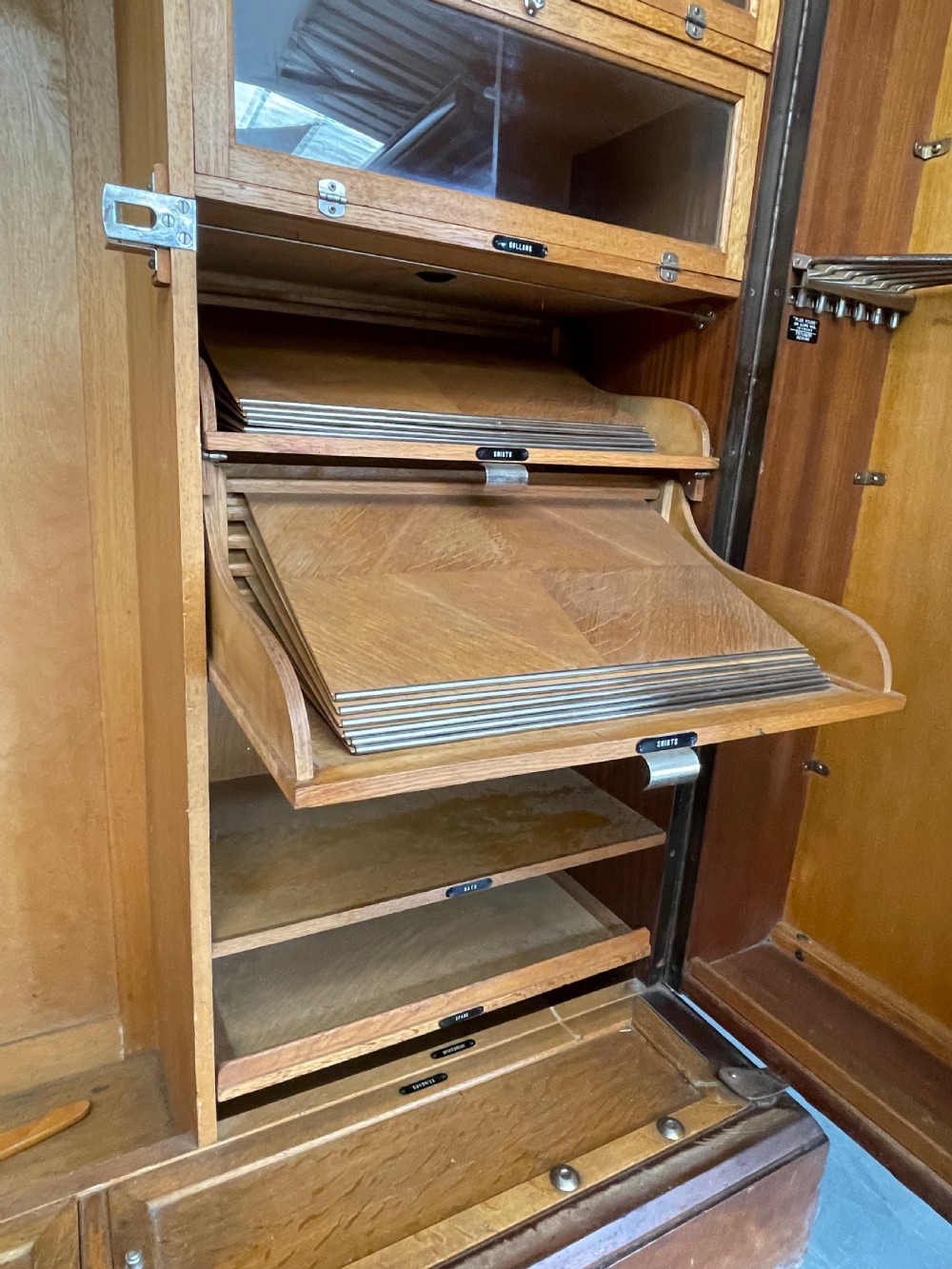 Art Deco walnut deep door compactom gentlemans wardrobe  View VII