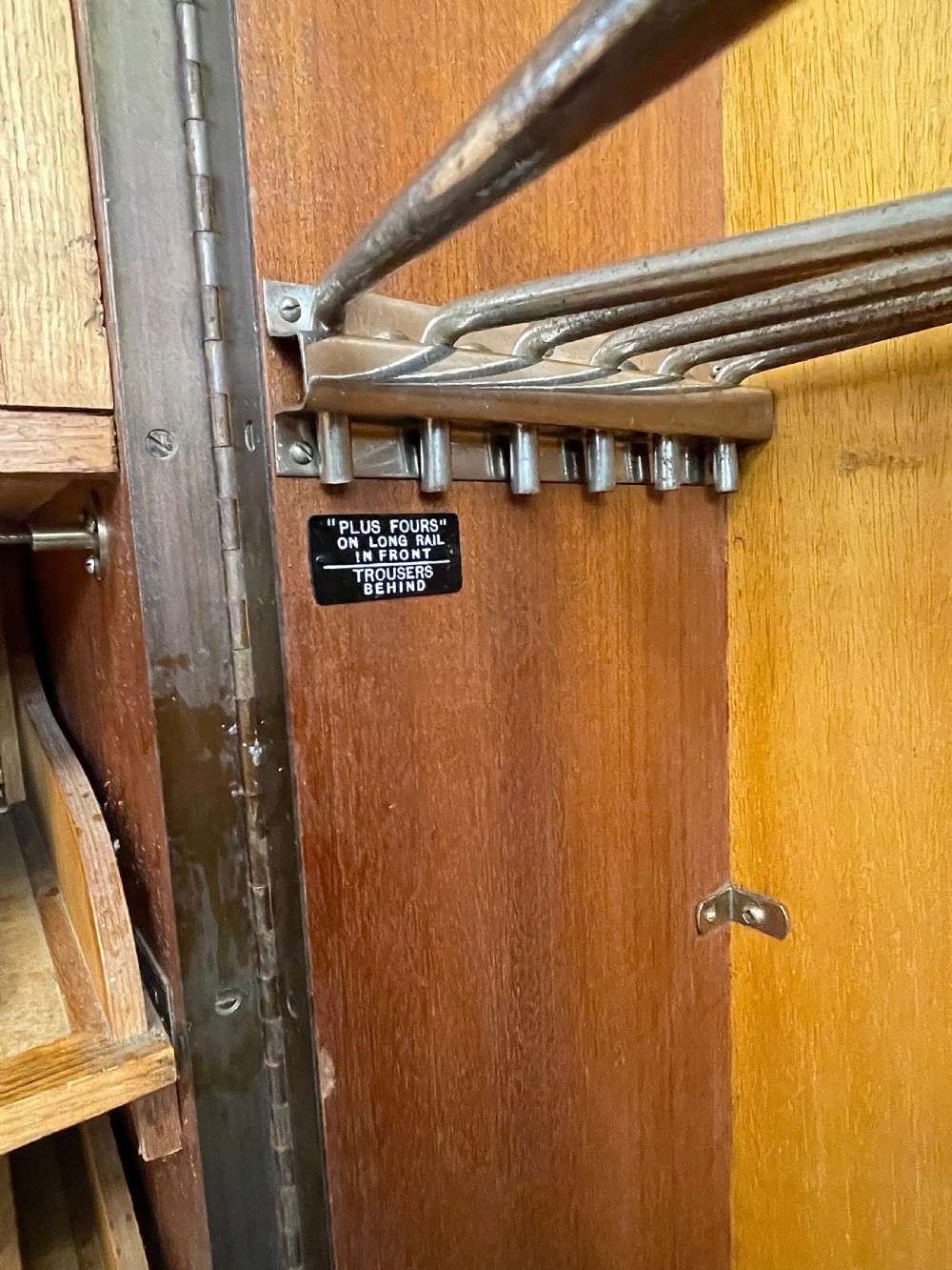 Art Deco walnut deep door compactom gentlemans wardrobe  View VIII