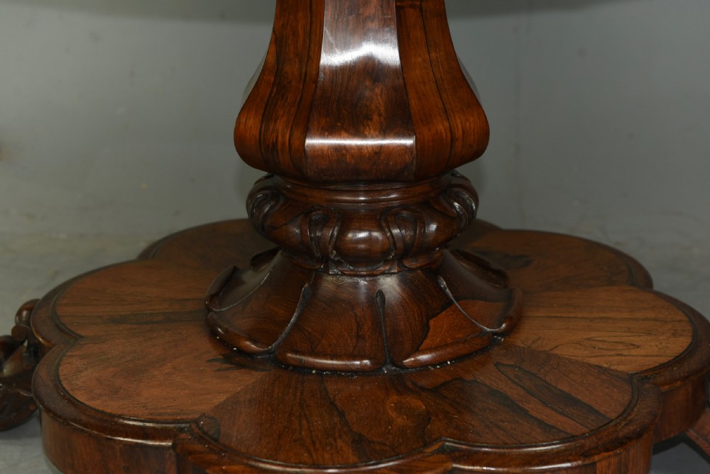 early 19th century Regency rosewood centre/breakfast/dining table  View V