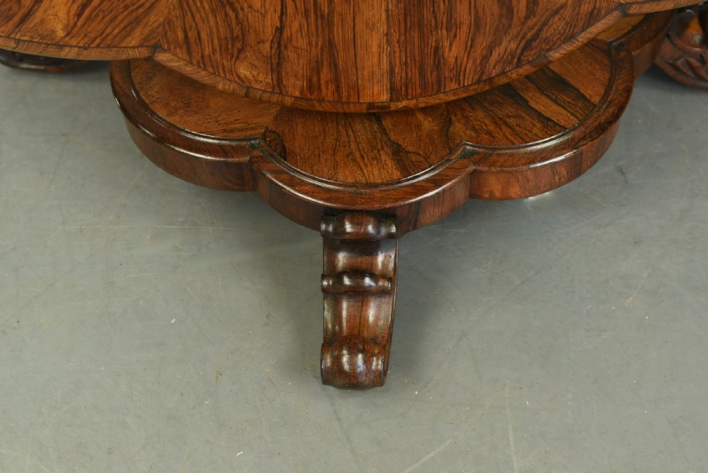 early 19th century Regency rosewood centre/breakfast/dining table  View VI