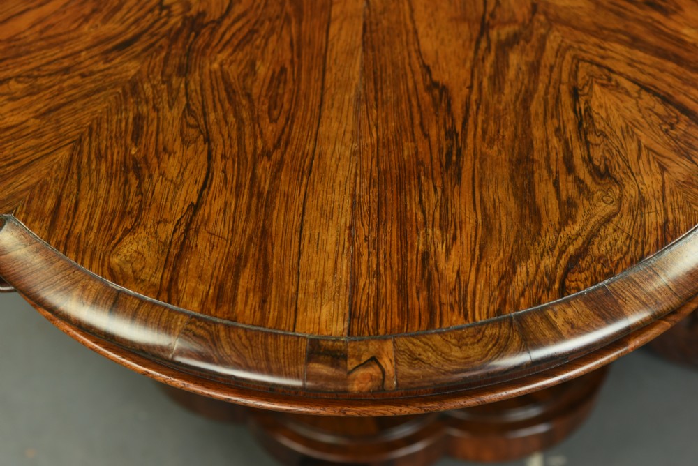 early 19th century Regency rosewood centre/breakfast/dining table  View VII