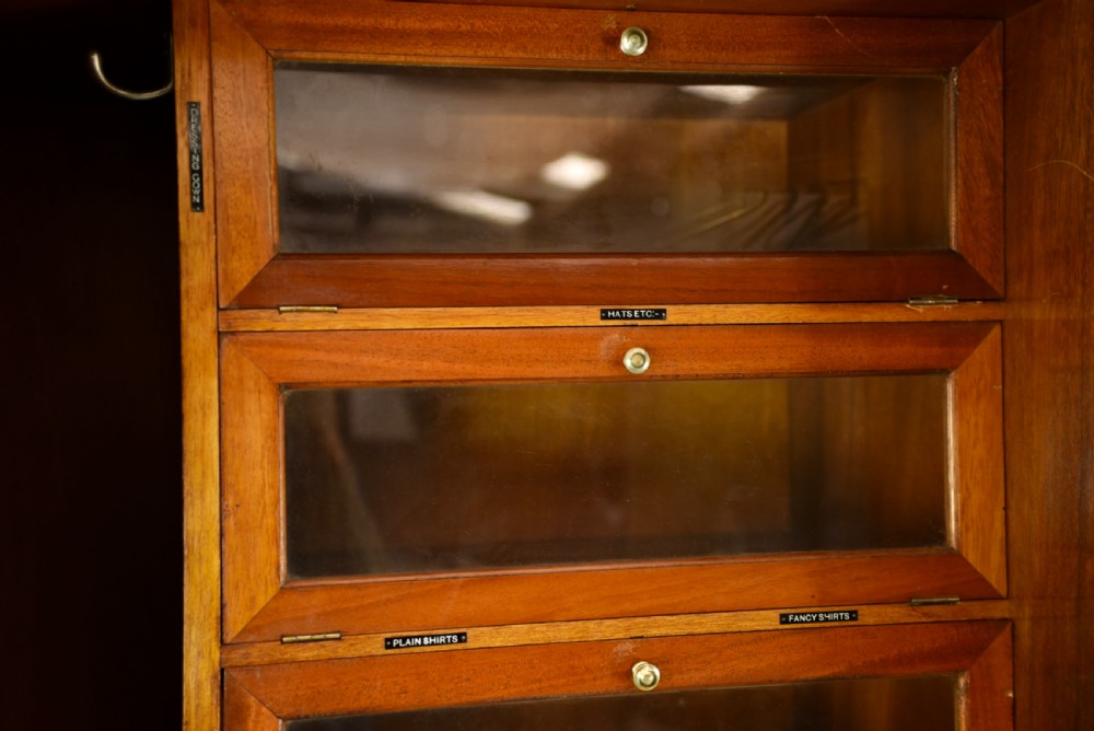 Art Deco walnut compactom gentlemen's wardrobe by The Valet  View III