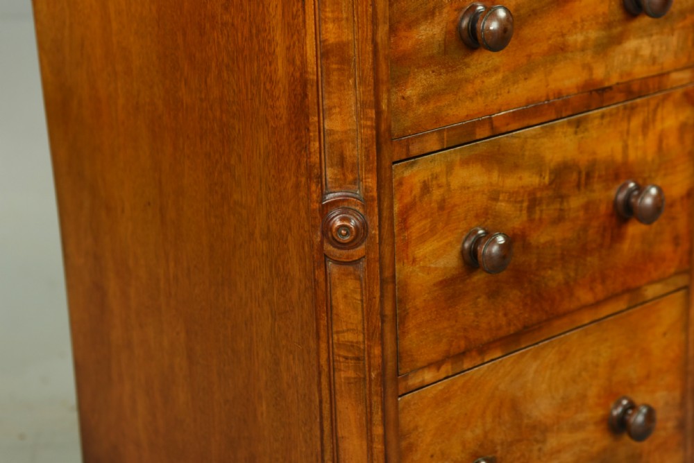 Pair of Regency mahogany bedside chests of drawers  View IX