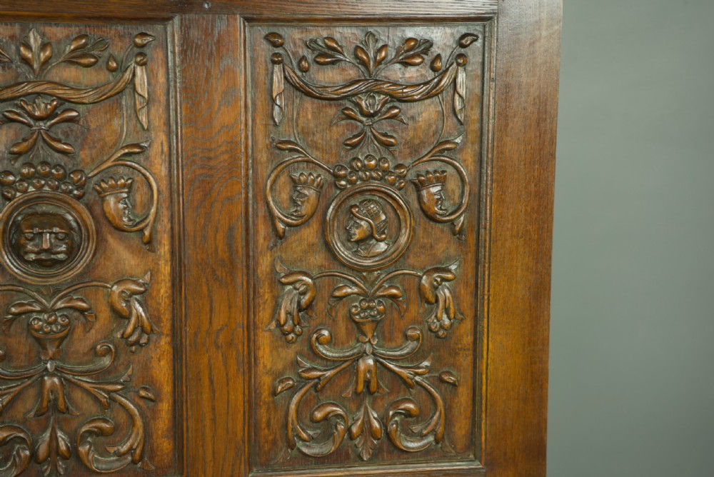 carved oak bench  View VI