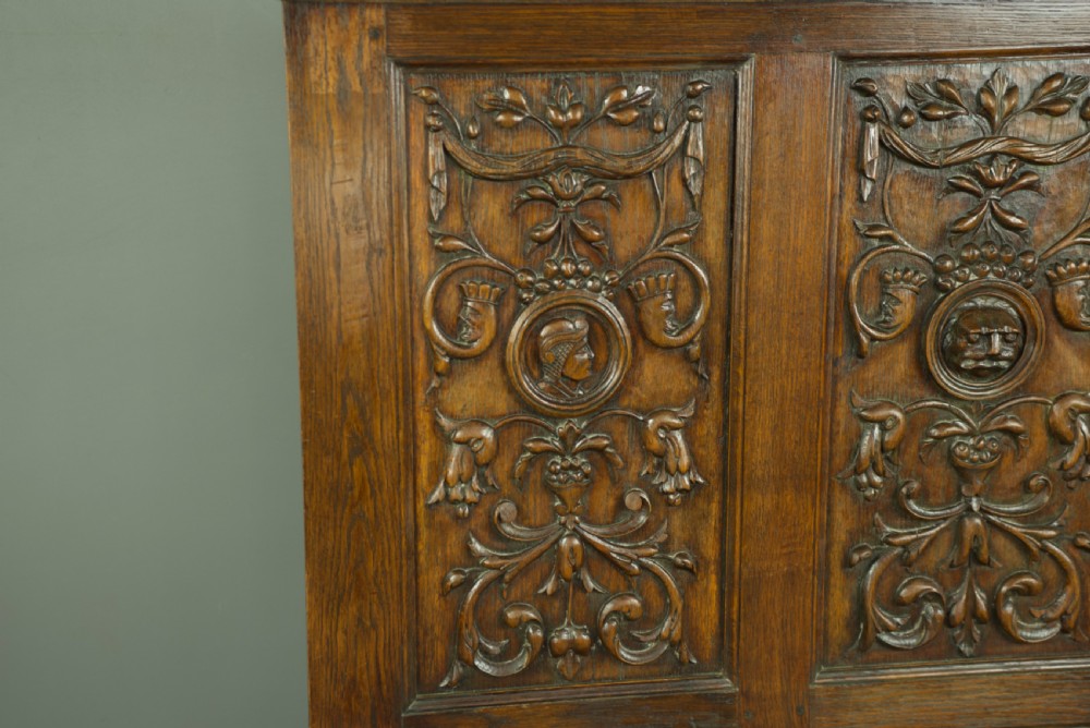 carved oak bench  View VIII