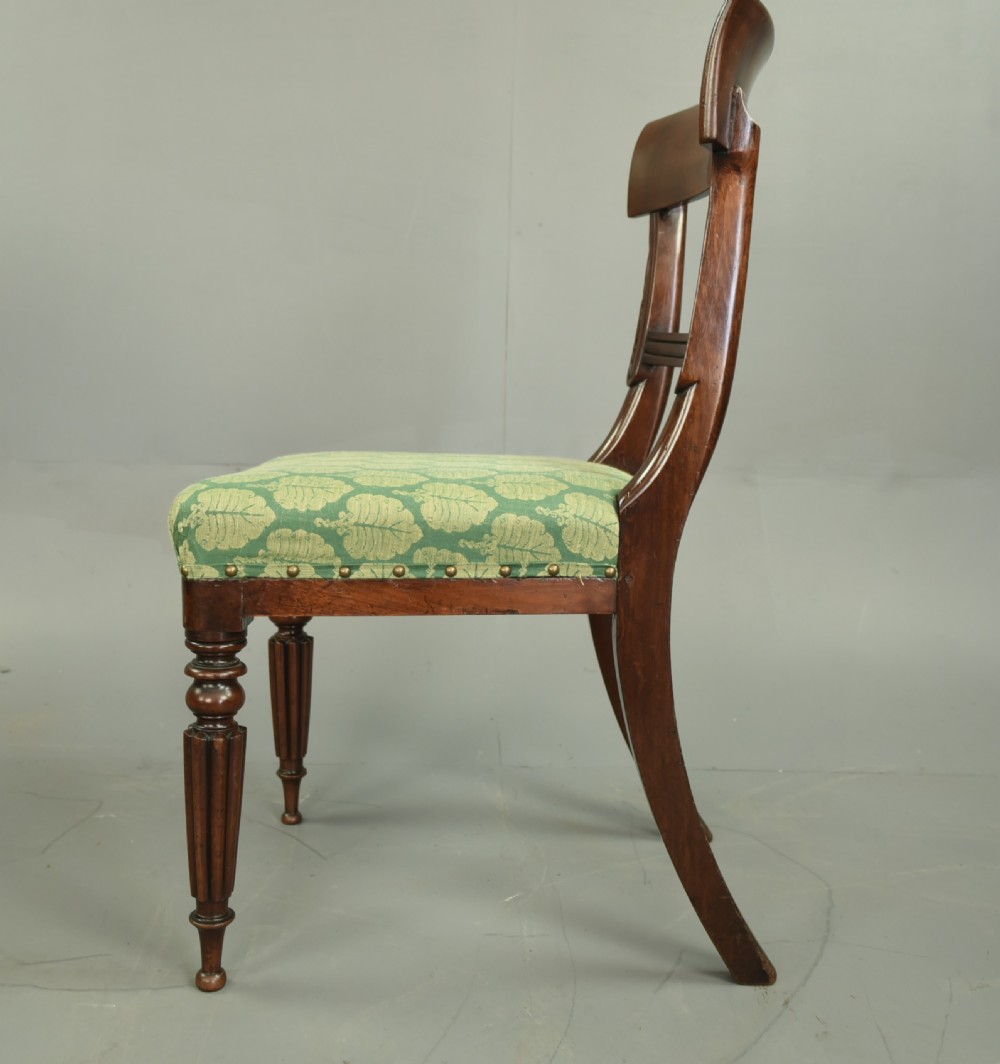 Set of six Regency mahogany dining chairs  View V