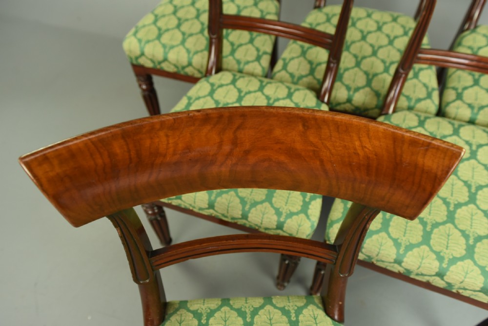 Set of six Regency mahogany dining chairs  View VII