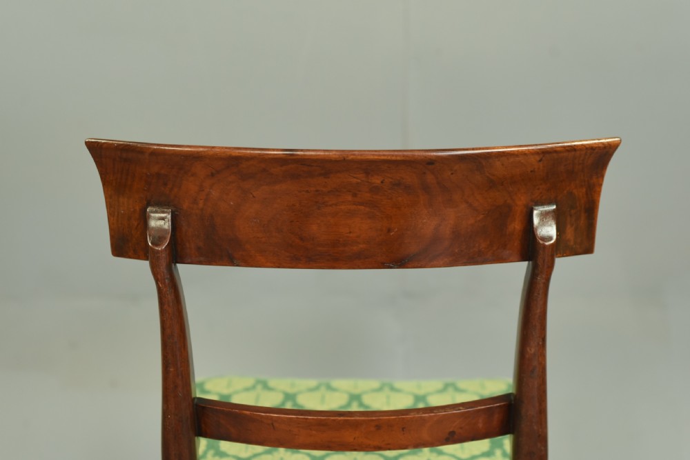 Set of six Regency mahogany dining chairs  View VIII