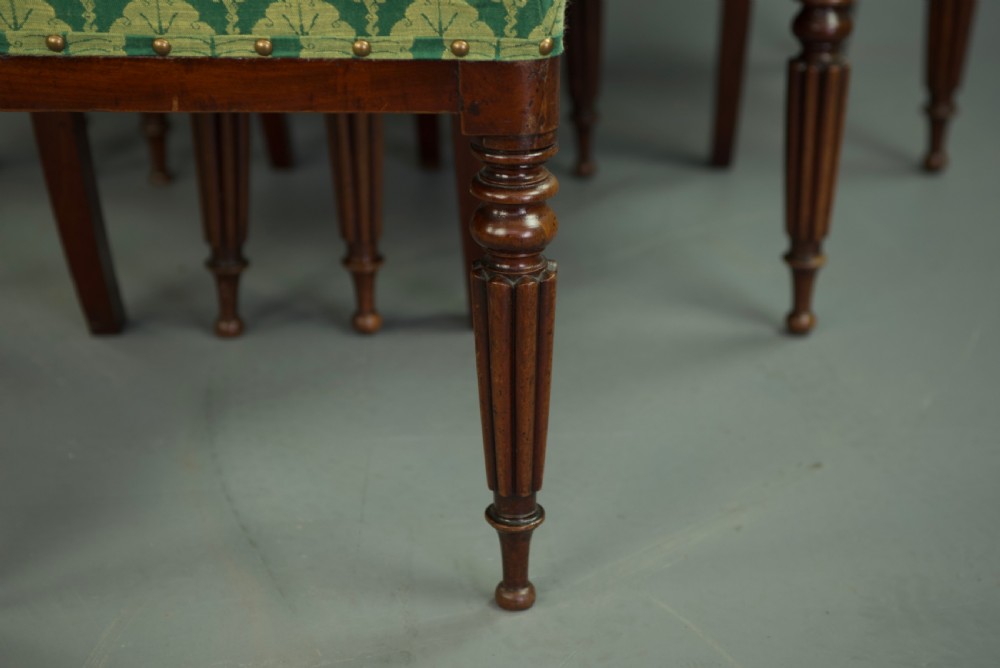 Set of six Regency mahogany dining chairs  View IX