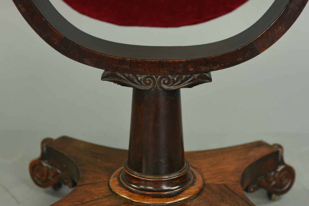 Regency Rosewood sewing table lamp table  View VIII