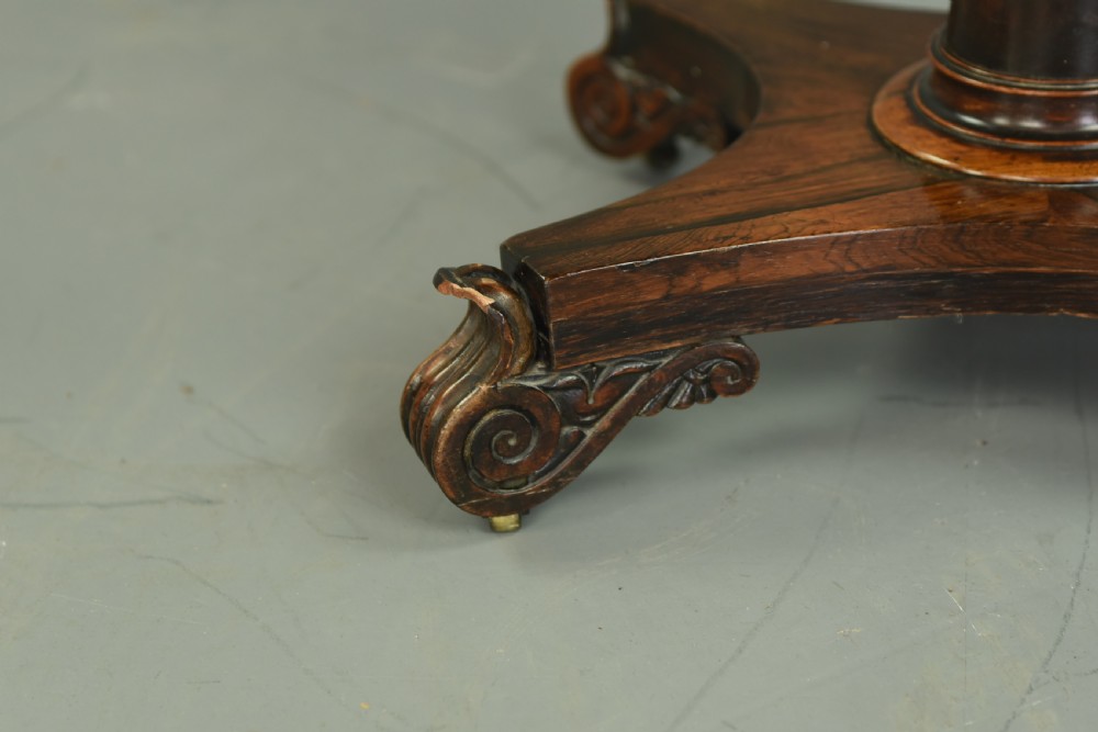 Regency Rosewood sewing table lamp table  View IX