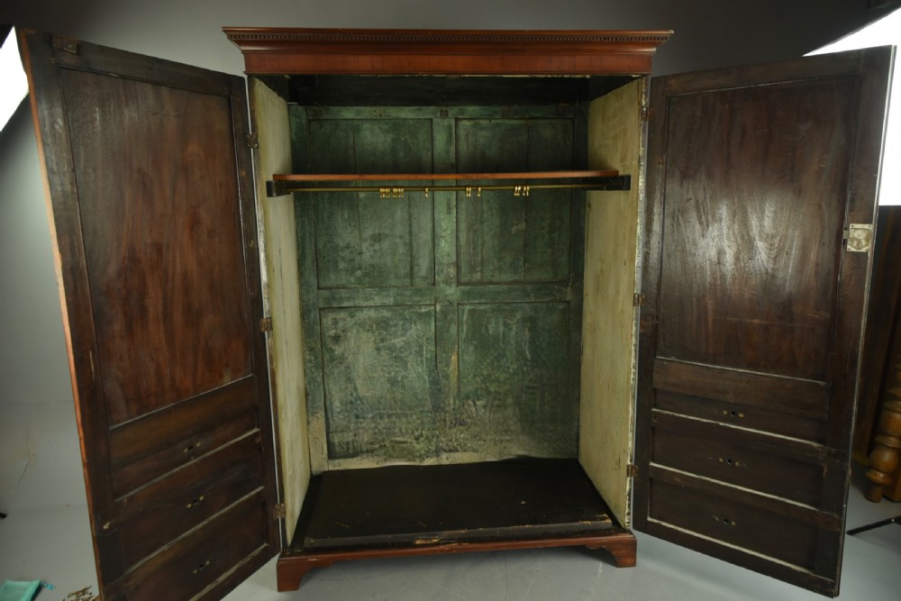 Georgian mahogany double wardrobe flat packs  View VII