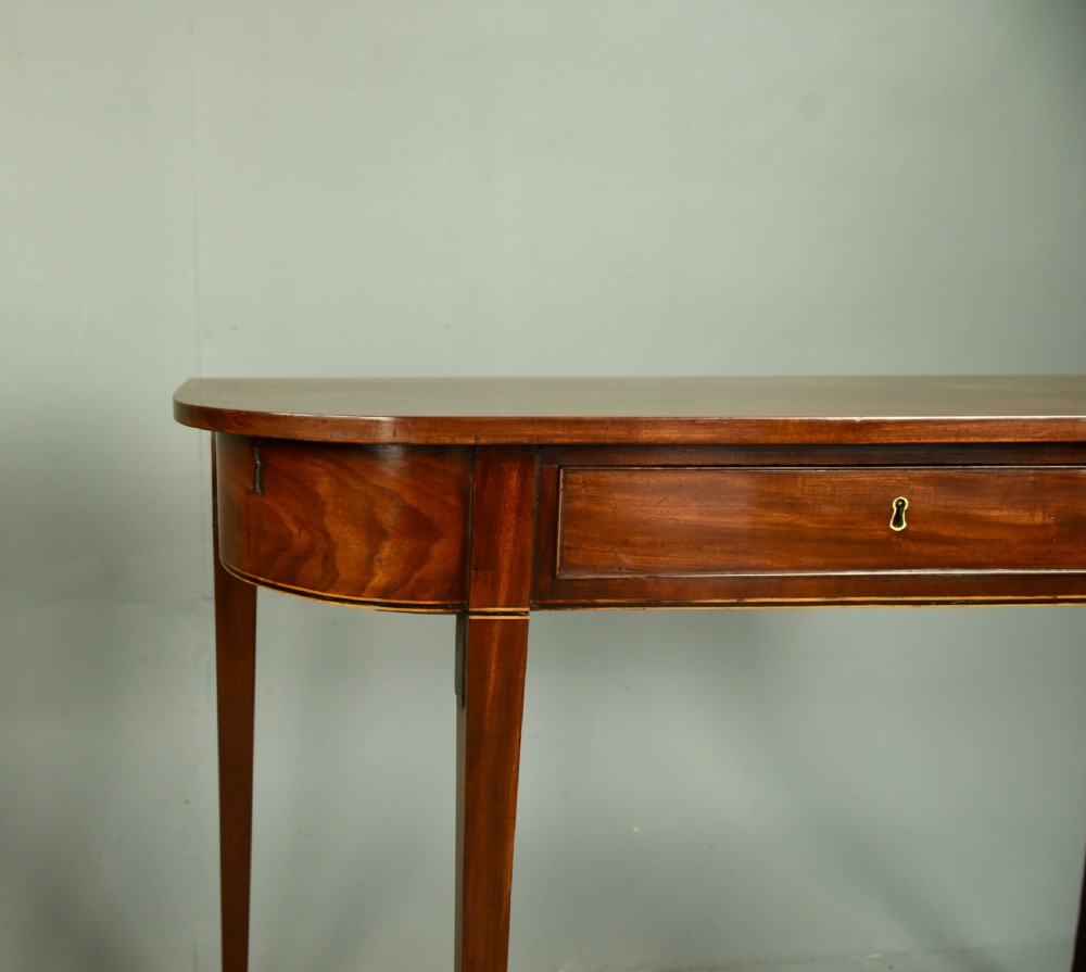Pair of Georgian mahogany console tables  View IV