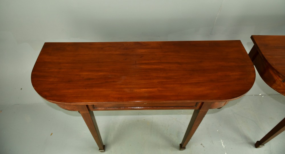 Pair of Georgian mahogany console tables  View VIII
