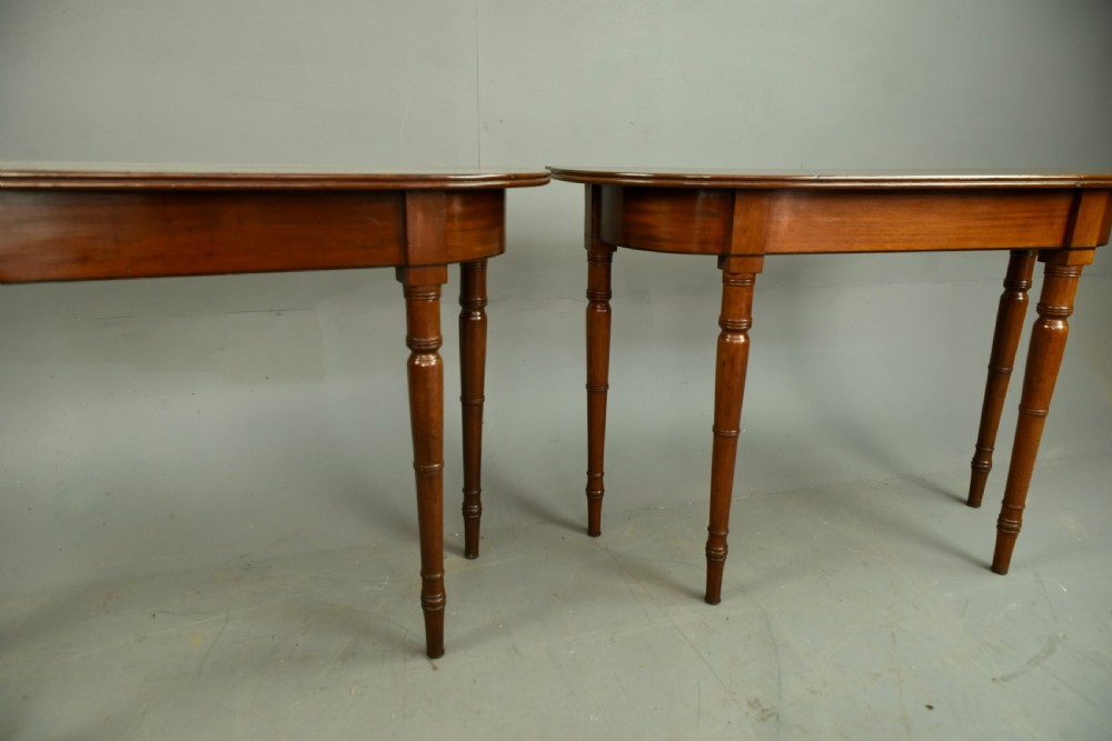 Pair of Regency mahogany console tables  View III