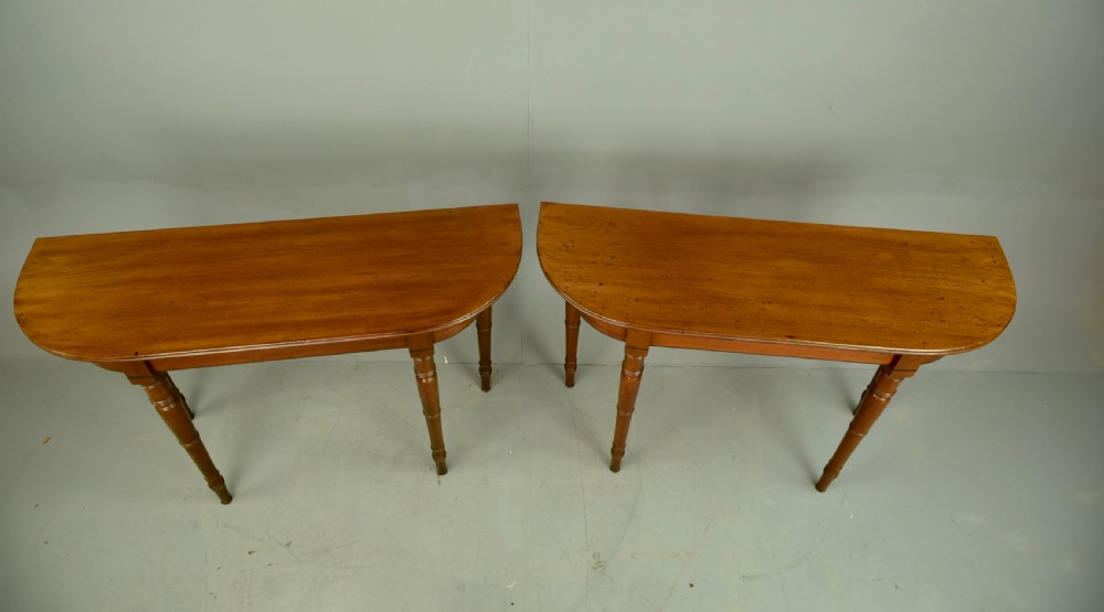 Pair of Regency mahogany console tables  View IV