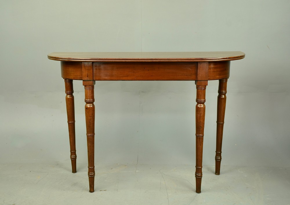 Pair of Regency mahogany console tables  View V