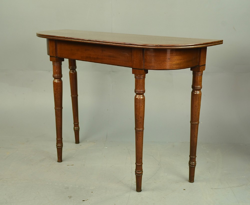 Pair of Regency mahogany console tables  View VI