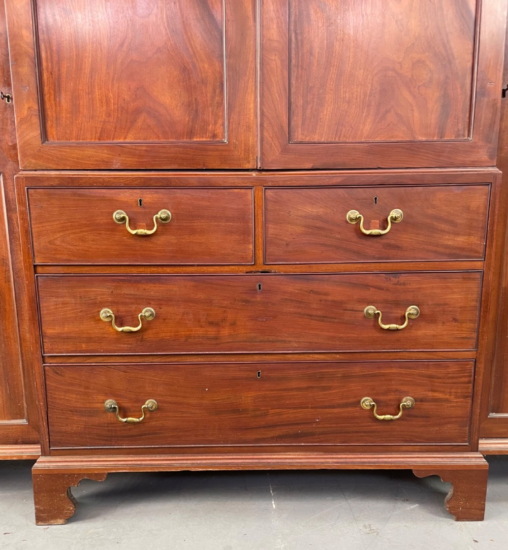 19th Century mahogany breakfront wardrobe  View IV