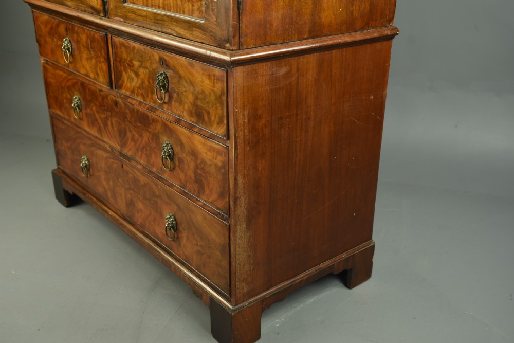 Georgian mahogany Gentlemans wardrobe  View VI