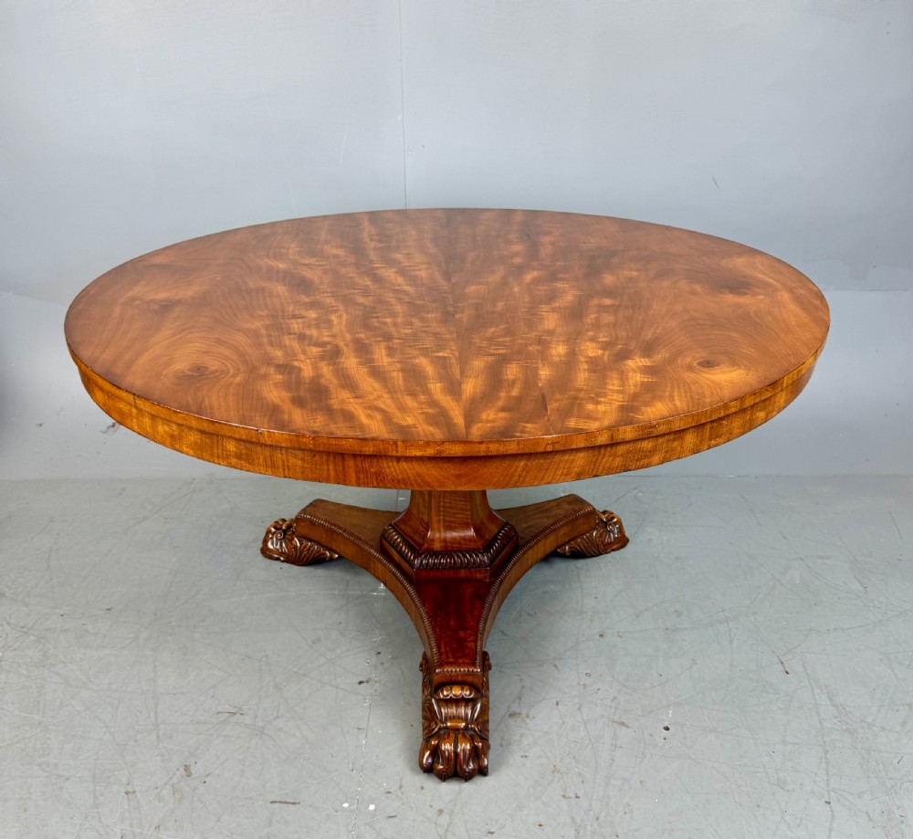 Antique Regency mahogany centre/dining table  View II