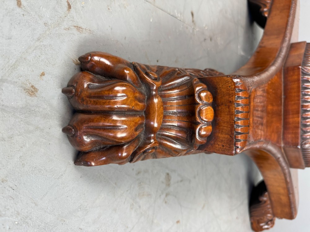 Antique Regency mahogany centre/dining table  View V