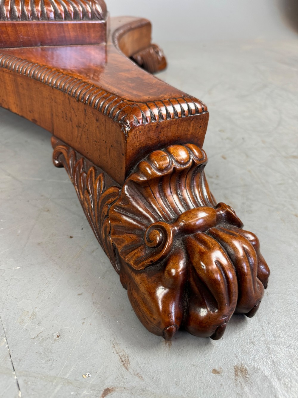 Antique Regency mahogany centre/dining table  View XI