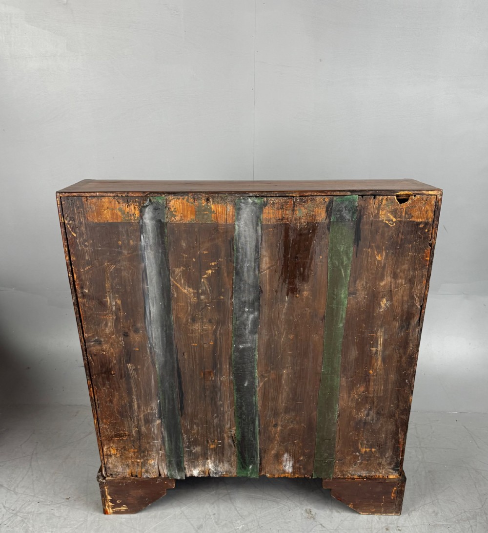 Georgian burr walnut bureau  View IX