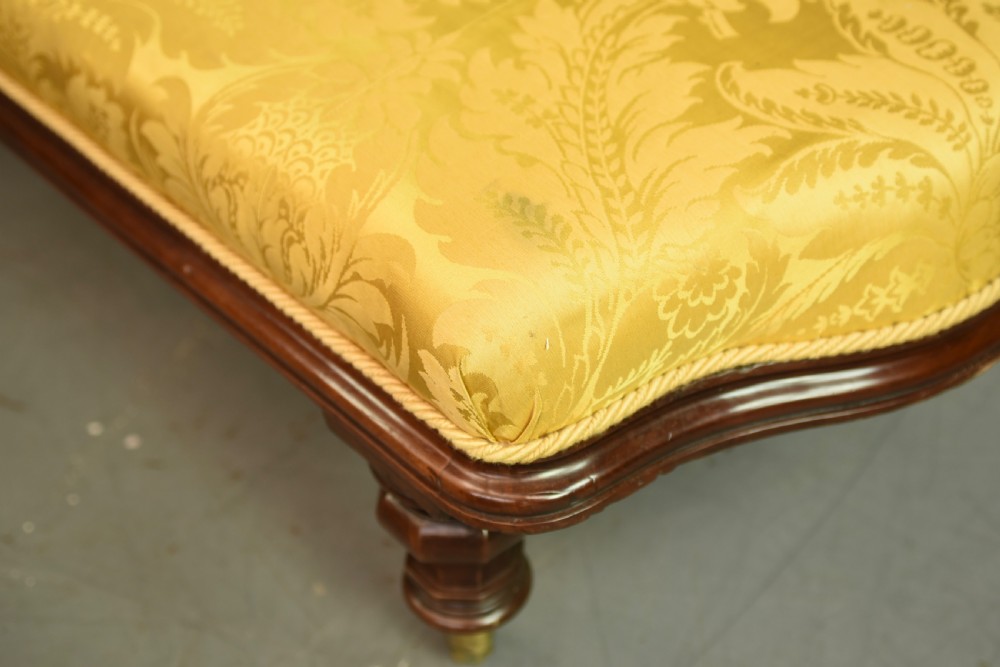 Victorian mahogany chaise longue View VI