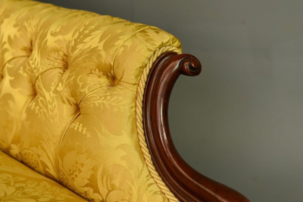 Victorian mahogany chaise longue View VIII